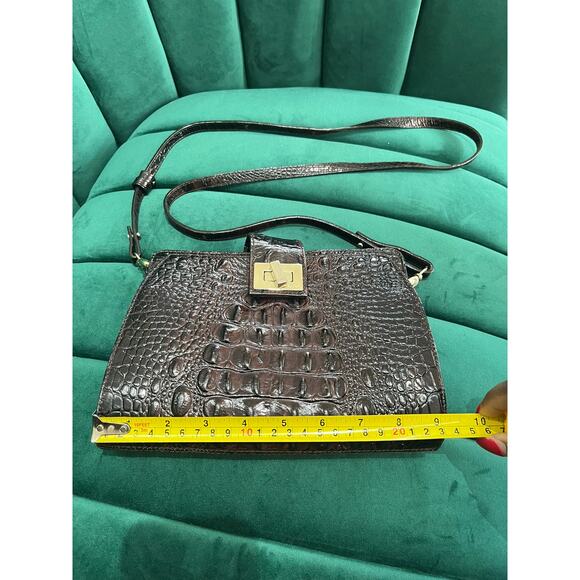 Brown Brahmin Croc Embossed Purse - Picture 2 of 10